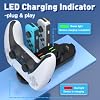 Switch Controller Charger for Nintendo Joy con Charge, Joy-con Charging Dock, 6 in 1 Switch1 Controller Charge Dock Station Compatible Nintendo Switch/Pro Controller/PS5 with Charger Cable & Indicator