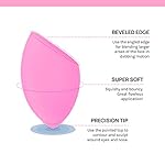 AOA Studio Collection Makeup Sponge Set Makeup Blender Latex Free and High-definition Super Soft Set of 6 Makeup Blender For Powder Cream and Liquid, Beauty Cosmetic Beveled Shape (Pink) - Image 4