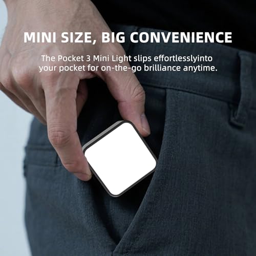 Lampe magnétique à selfie DJI Pocket 3 mini lumière LED rechargeable - 7