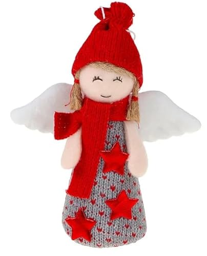 Enfeite de Natal Anjo Roupa C/Estrela - 17cm