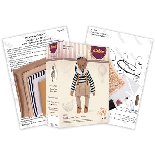 Kit de couture Stephen l'Ours Miadolla pour vos après-midi DIY - 3