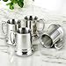 Set of 4 Stainless Steel Beer Mugs