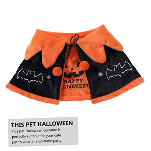Disfraz Capa Halloween para Perros Talla M Naranja miniatura 3