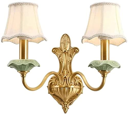 Aplique de cerámica y cobre de diseño europeo elegante para salón
