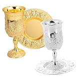 Photo Gallery gatuida 2 set calici kiddush in metallo con piattino inciso bicchieri da vino gambe per shabbos passover matrimoni e celebrazioni ebraiche decorazione judaica per tavola festiva Photo Gallery gatuida 2 set calici kiddush in metallo con piattino inciso bicchieri da vino gambe per shabbos passover matrimoni e celebrazioni ebraiche decorazione judaica per tavola festiva
