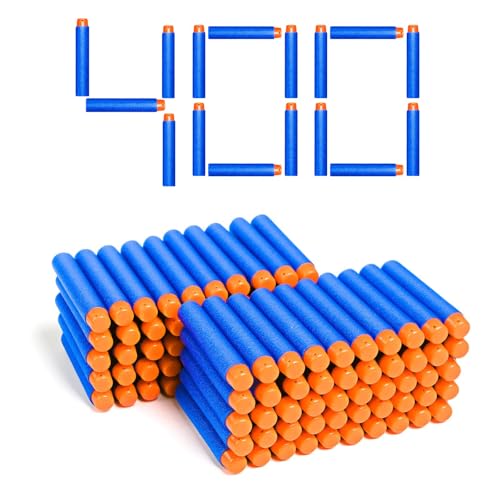 Neuytiky 400 Pièces Fléchettes pour Pistolets Nerf Fortnite,Jouet Bullets Refill Darts Foam Convient,Fléchettes pour Pistolets Nerf Fortnite