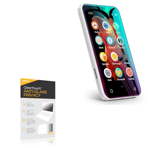 BoxWave Screen Protector Compatible With TIMMKOO Q3E MP3 MP4 - ClearTouch Anti-Glare Privacy (2-Pack), Privacy Screen Protector Flexible Film Anti-Glare