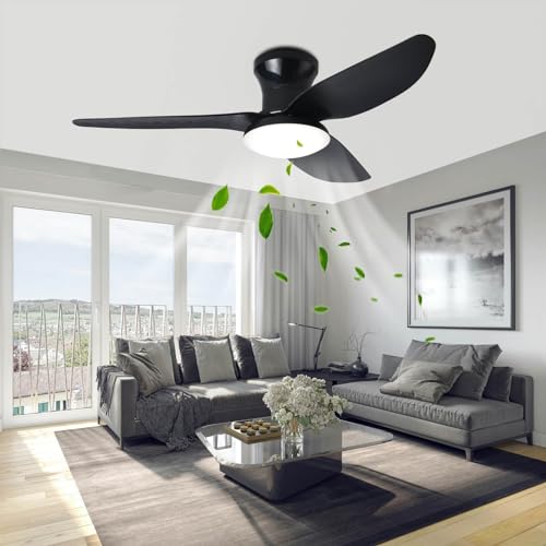 Ventilateur de plafond télécommande avec éclairage LED variable
