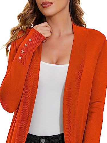 Image of Cardigan for Women Dressy Casual Long Sleeve Open Front Knit Cardigan Sweaters