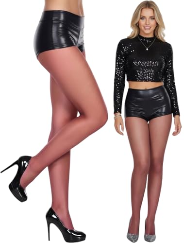 Image of ToBeInStyle Women's Pack of 6 Sheer Solid 100% Nylon Pantyhose
