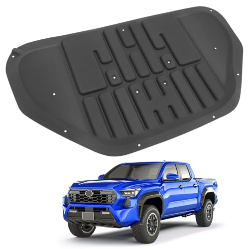 Titibett Hood Insulation Liner Fits for 2024-2025 Toyota Tacoma 2025 Toyota 4Runner Hood Heat Shield Engine Soundproof Cover Noise Reduction Compatible with Tacoma 4Runner Accessories Hood Protector