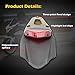 KATUR Rear Fender LED Brake Red Tail Light Lamp with Bracket for Off-road Motorcycle Motocross Dirt Bike (Red Lens)