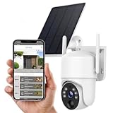 Sky Tower 2K Solar Security Camera Outdoor, Wireless 4G/5G Cellular SIM Card...