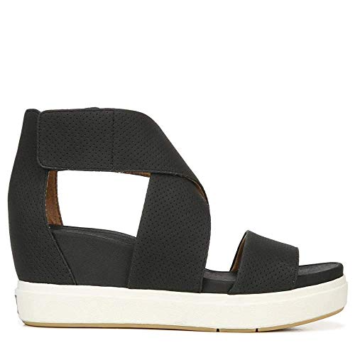 Dr. Scholl's Shoes Women's Sheena Wedge Sandal, Black Smooth, 8.5 by Dr.Scholl's SHOES - Image 3