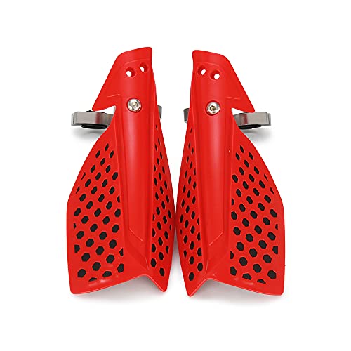 Image of Motorcycle Handguards Double Layer Protection 7 /8 inchand 11 /8 inchUniversal for TRX400 CRF300L CRF150F CRF250R 400EX XRE190 XRE300 Dirt Pit Bike ATV Off Road Motocross Red