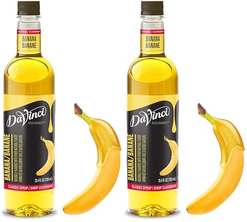 Image of DaVinci Gourmet Classic Banana Syrup, 25.4 Fl Oz (Pack of 2)