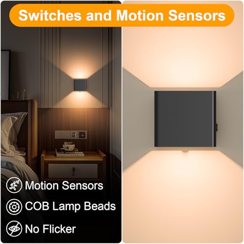 Aplique de pared sin cables para evitar tropiezos nocturnos luz cálida 6