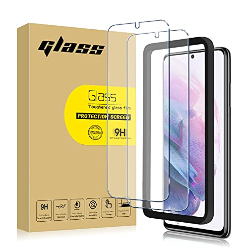 【フィルム 2枚セット ガイド枠付き】 Galaxy S21 Plus 用 3D強化用 ガラスフィルム ギャラクシーS21プラス 強化ガラス 画面保護 液晶保護 保護フィルム (Galaxy S21 Plus)