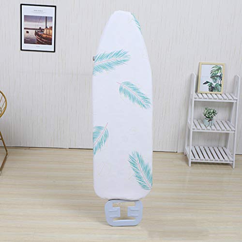 MERIGLARE Tábua de Passar Roupa de Suprimentos para Lavanderia Protetora 140x50cm - Penas verdes