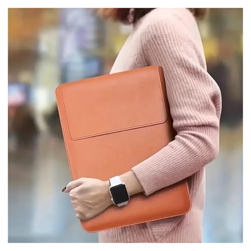 Housse de rangement ordinateur portable et support ventilé marron pour le bureau