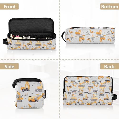 Bolsa de viaje organizadora de herramientas para cabello resistente al calor con diseño marmolado dibujado a mano miniatura 5