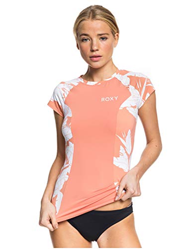 Roxy Fashion Long Sleeve Rashguard Terra Cotta Flying Flowers XL