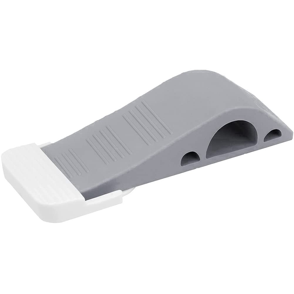 Tuidzljd Door Stoppers -Pack of 1 Rubber Door Wedge for Carpet, Hardwood, Concrete and Tile - Home Improvement Accessories - Gray