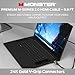Monster M-Series Certified Premium HDMI Cable 2.0, Features 4K Ultra HD at 60Hz Refresh Rate, Duraflex Jacket, and Triple Layer Shielding, 22.5 Gbps - 9.8 ft, Speaker