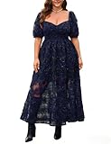 Plus Size Long Formal Dresses for Curvy Women...