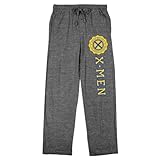 X-Men Classic Xavier Institute For Higher Learning Men's Heather Gray Sleep Pajama Pants-Small