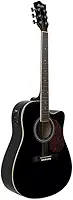 Violão Memphis Tagima Folk Elétrico Aço Cutaway AD-18 Black