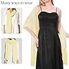 lifwimner Chiffon Shawls and Wraps for Women 200 * 70 CM Lightweight Long Sheer Scarfs Headscarf for Wedding Party Evening Dresses(LightYellow) #4