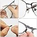 15 Pairs Eyeglasses Nose Pads, Soft Silicone Glasses Nose Pads|Adhesive Nose Pad, with Screw&Screwdriver&Cleaning Cloth, Anti-Slip Nose Bridge Pad for Glasses Sunglasses(2 Type)