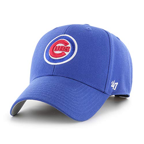 '47 MLB Chicago Cubs MVP Unisex-Baseballkappe, Verstellbar, Hochwertiges Design und Verarbeitung, Cubs Logo, Royal Blue