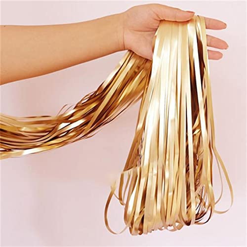 Image of Crackles Matte Finish Metallic Curtains for Birthday Party Photo, Backdrop and Wedding Decor (Matte Finish Gold) Pack fo 2