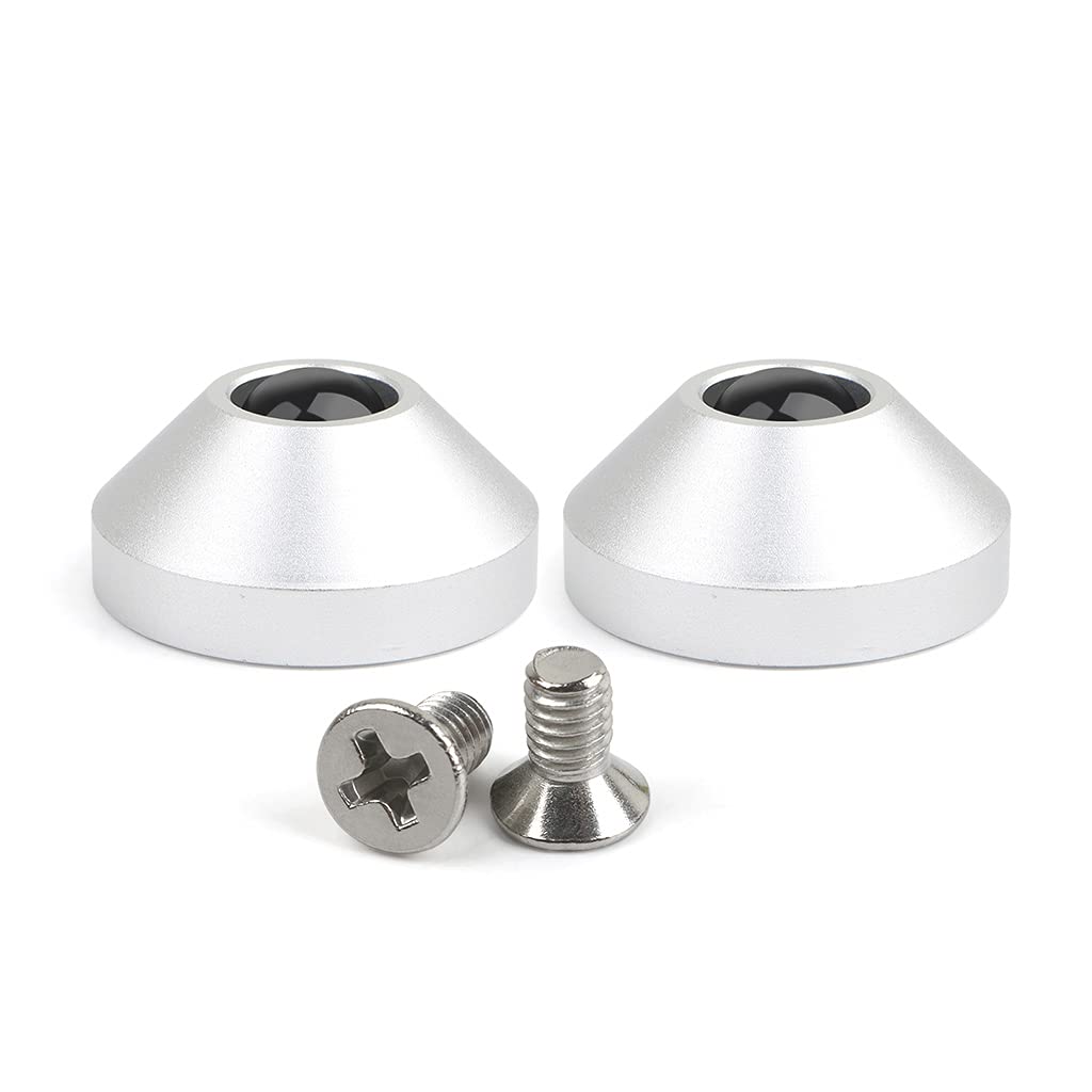 Anodized CNC Aluminum Feet Metal for Case with Screws 2Pcs Mechanical Keyboard F