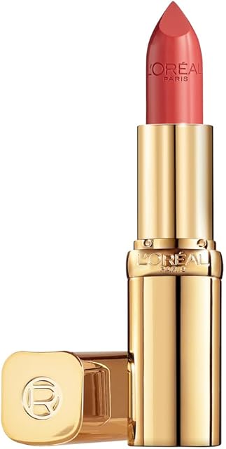 L'Oréal Paris Pielęgnująca pomadka z satynowym wykończeniem, olejkiem arganowym i witaminą E, Color Riche Satin, nr 108 Copper Brown, 1 x 4,3 g