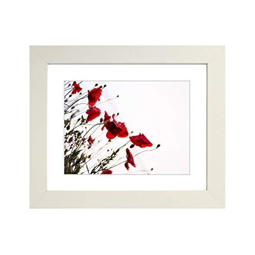 Tailored Frames Marcos a Medida, Marcos de Fotos Cuadrados, tamaño 61 x 20 Pulgadas para 50 x 40 cm con Soporte Blanco, para Colgar.
