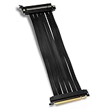 Kolink PCI Express Adapter Grafikkarte Kabel 3.0 x16 auf x16 Riser-Kabel, Grafikkarten Kabel, Pci-e Riser Cable PC, Pcie Verlängerung in Farbe Schwarz