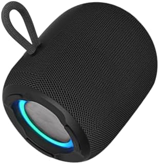 Hosgubo Bluetooth Lautsprecher Mit Licht - 10W, IPX6 Wasserdicht, 24h Akku