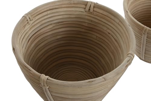 Macetero set 3 ratan pour remplacer vos cache-pots en plastique - 4