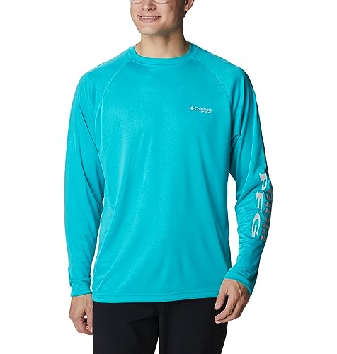 Chemise à manches longues Columbia Terminal Tackle turquoise, taille grand 5X pour homme
