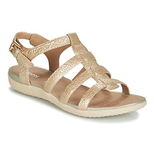 Geox D Sandal Vega a, Sandalias con Punta Abierta para Mujer, Lt...