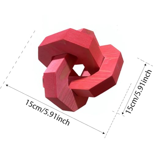 Decoración de cadena de madera rústica con acabado artesanal único 6