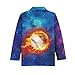 HUIACONG Baseball Boys Shirts for Elementary Kids Starry Under Shirts for Age 11-12 Children Flame Undershirts Girls Long Sleeve Sweatshirts Playwear for Daily