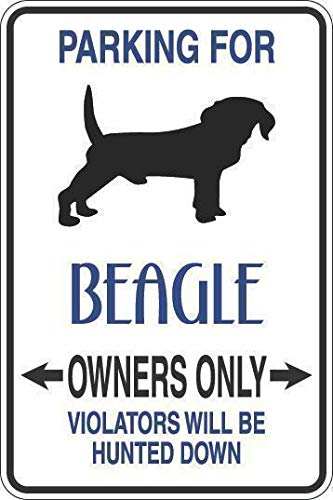 Inga Tinsign712 Parking For Beagle Owners Only Metal Novelty Sign Metal Sign Funny Tin Sign 8X12 Inch