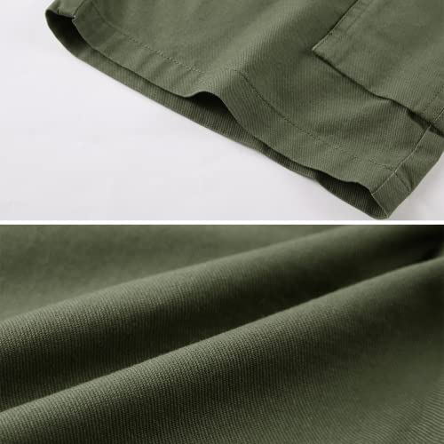 Msmsse Womens Cargo Bermuda Shorts Summer Casual Drawstring Knee Length Shorts For Women Army Green L #TOP6