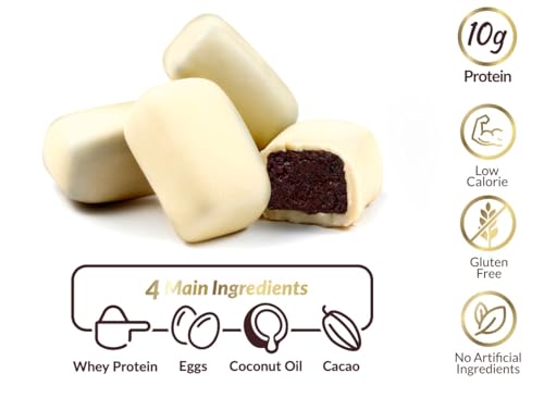 White Chocolate Brownie Pops (Full Case) Gluten-Free, High Protein (10g), Low Sugar, Guilt-Free Snack with Clean Ingredients – No Seed Oils – Kid & Parent Approved - image 4