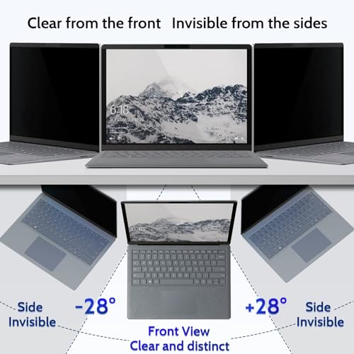 Pantalla de Privacidad Magnética IPROKKO Anti Luz Azul para Laptop Surface 13,5 Pulgadas 5/4/3/2/1 3