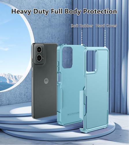 Image of FNTCASE for Motorola Moto G-5G-2024 Case: Dual Layer Shockproof Protective Cell Phone Cover | Military Grade Drop Proof Protection | Hybrid Matte Textured Rugged Hard Cases, 6.6inch